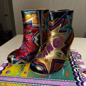 Irregular Choice BANG POW Red boots collectors item EU 41
